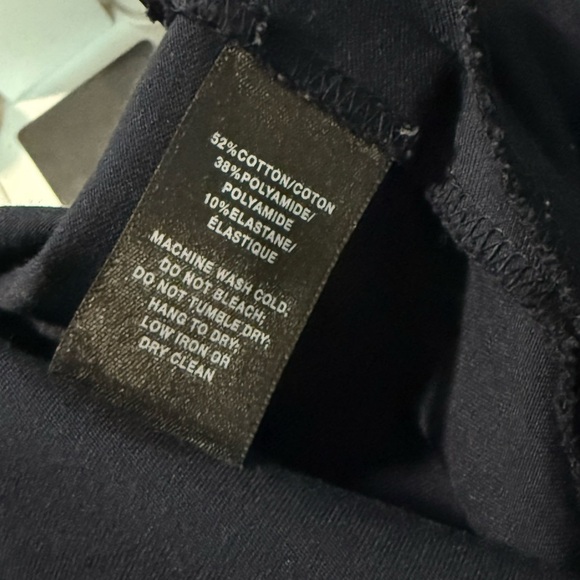 Lafayette 148  Stanton Slim Ankle Pants  Women's Navy Blue Size 14 Cropped - Picture 5 of 5